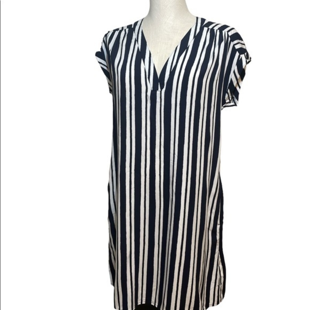 Gap dress Navy Blue White stripes NWT Sz XS